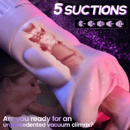 2026 New Model Beate - 5 Sucking & 10 Vibrating Vagina Masturbation Cup