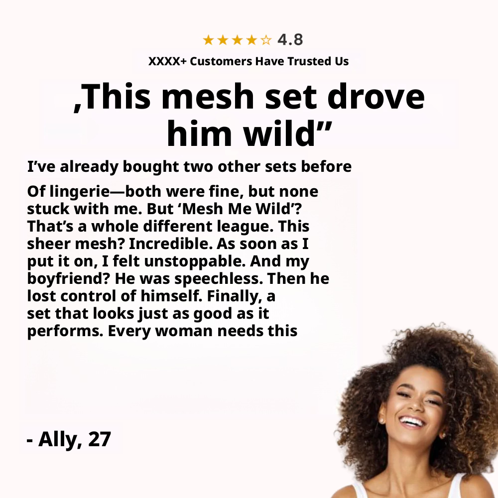 Mesh Me Wild | Mesh lingerie set