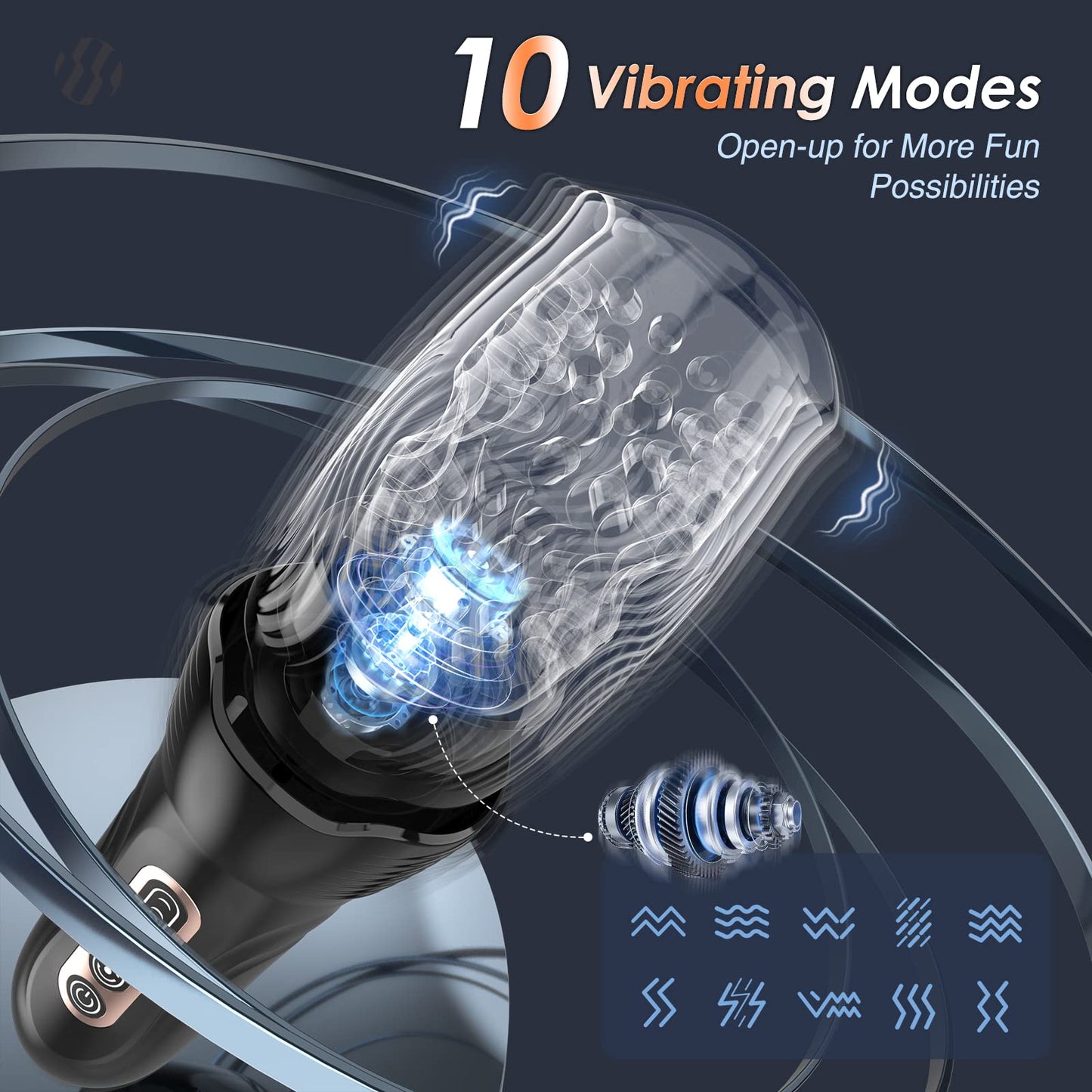 LOVE Amazing Telescopic Rotary Deep Throat Wrap Cup