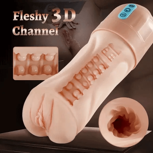 2026 New Model Beate - 5 Sucking & 10 Vibrating Vagina Masturbation Cup